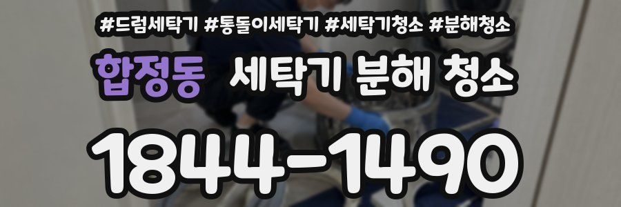 합정동 세탁기 분해 청소