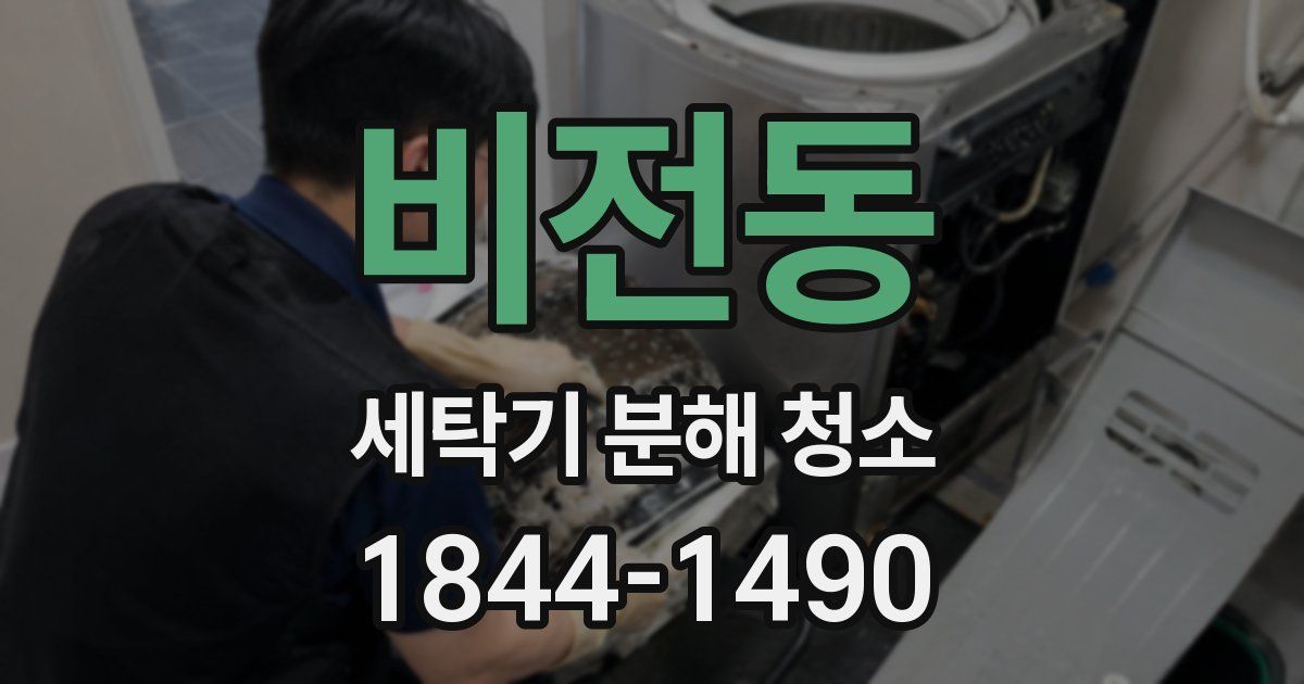 비전동 세탁기 분해 청소