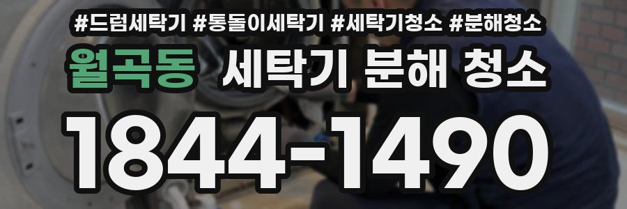 월곡동 세탁기 분해 청소