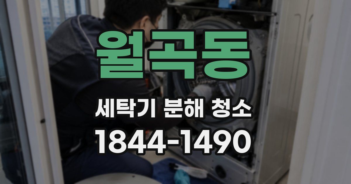 월곡동 세탁기 분해 청소