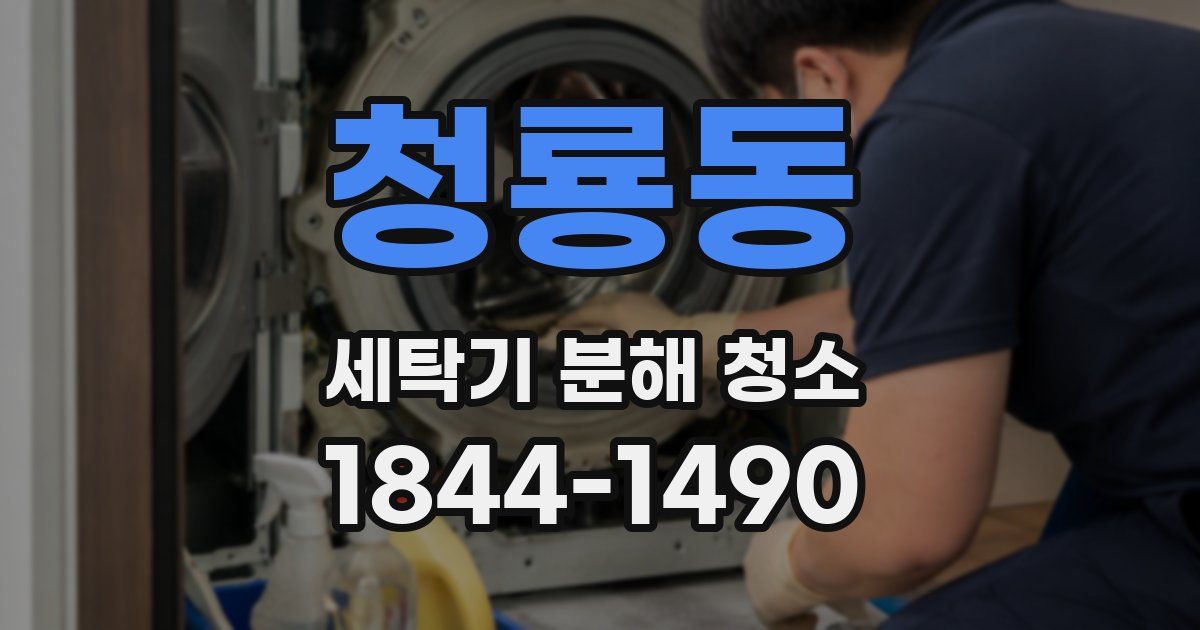 청룡동 세탁기 분해 청소
