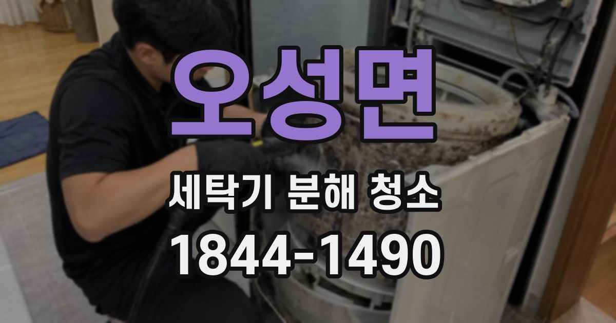오성면 세탁기 분해 청소