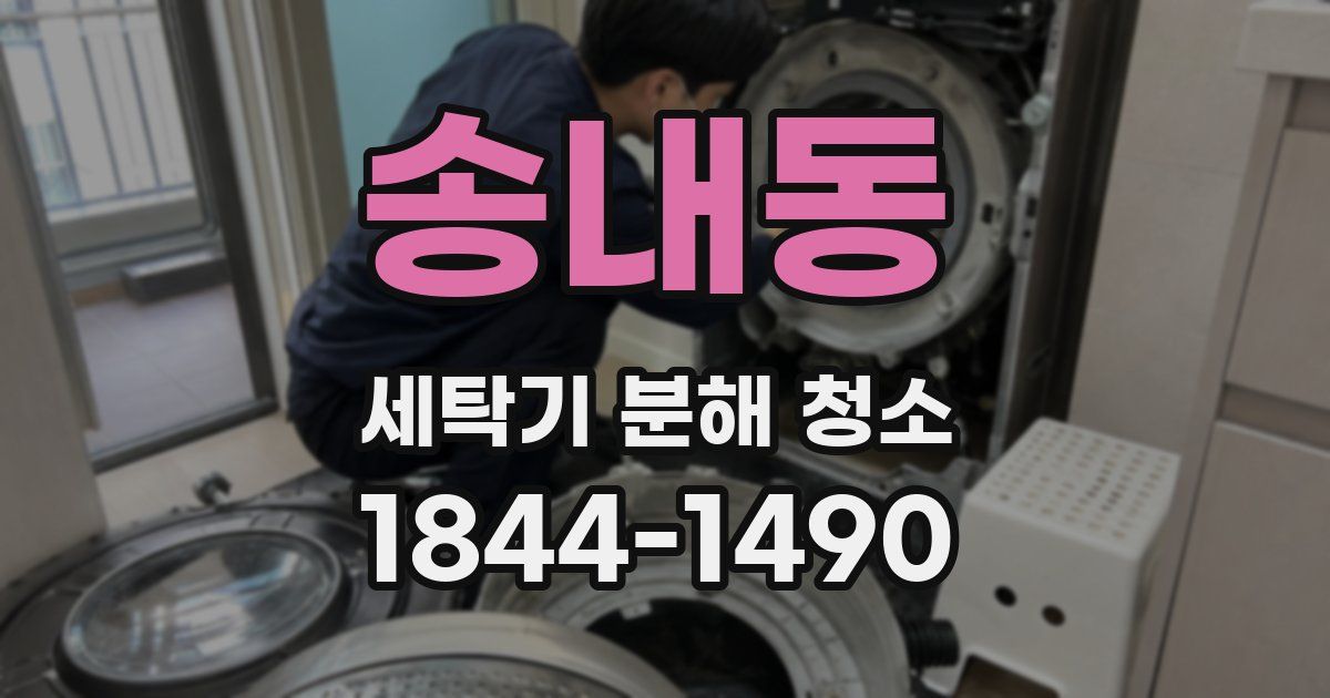 송내동 세탁기 분해 청소