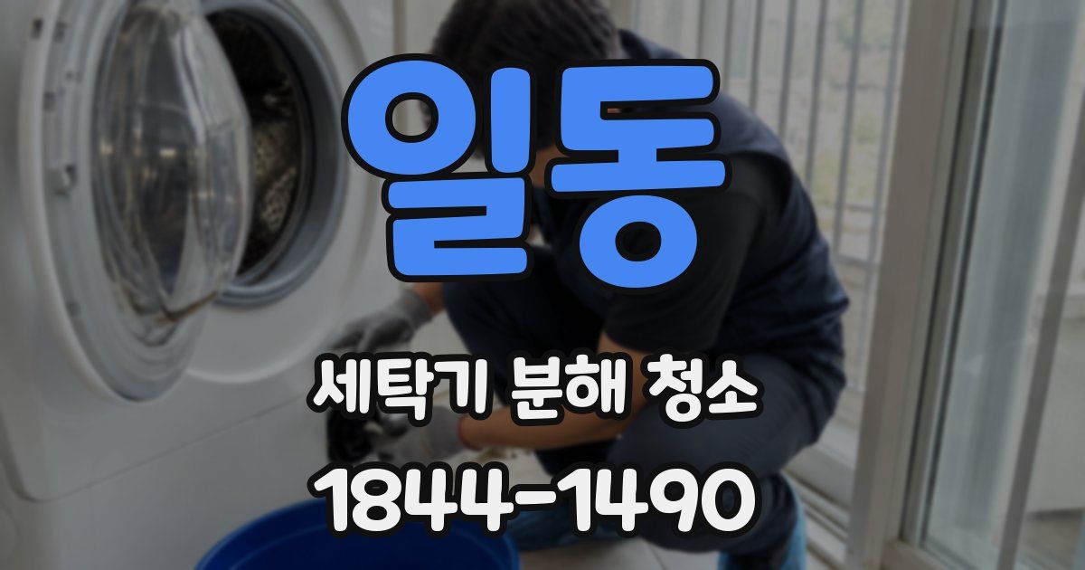 일동 세탁기 분해 청소