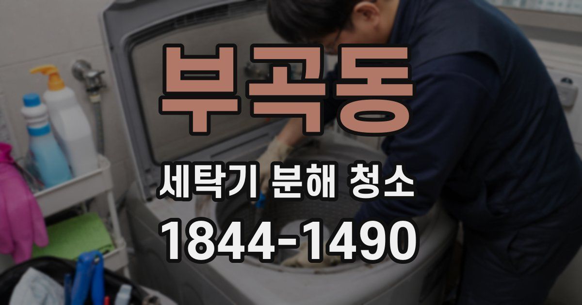 부곡동 세탁기 분해 청소