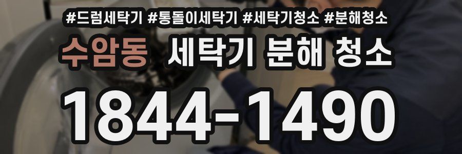 수암동 세탁기 분해 청소