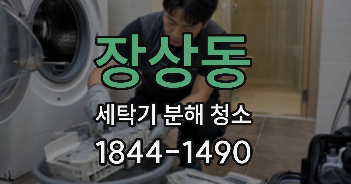 장상동 세탁기 분해 청소