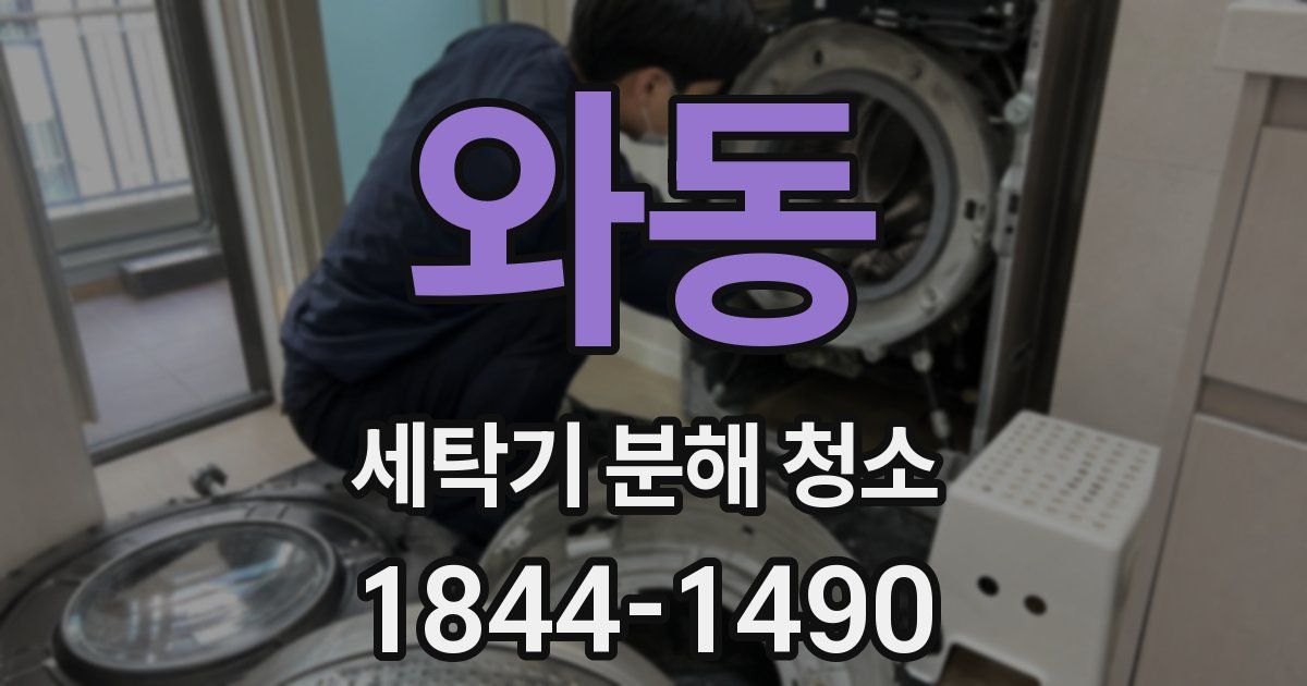 와동 세탁기 분해 청소