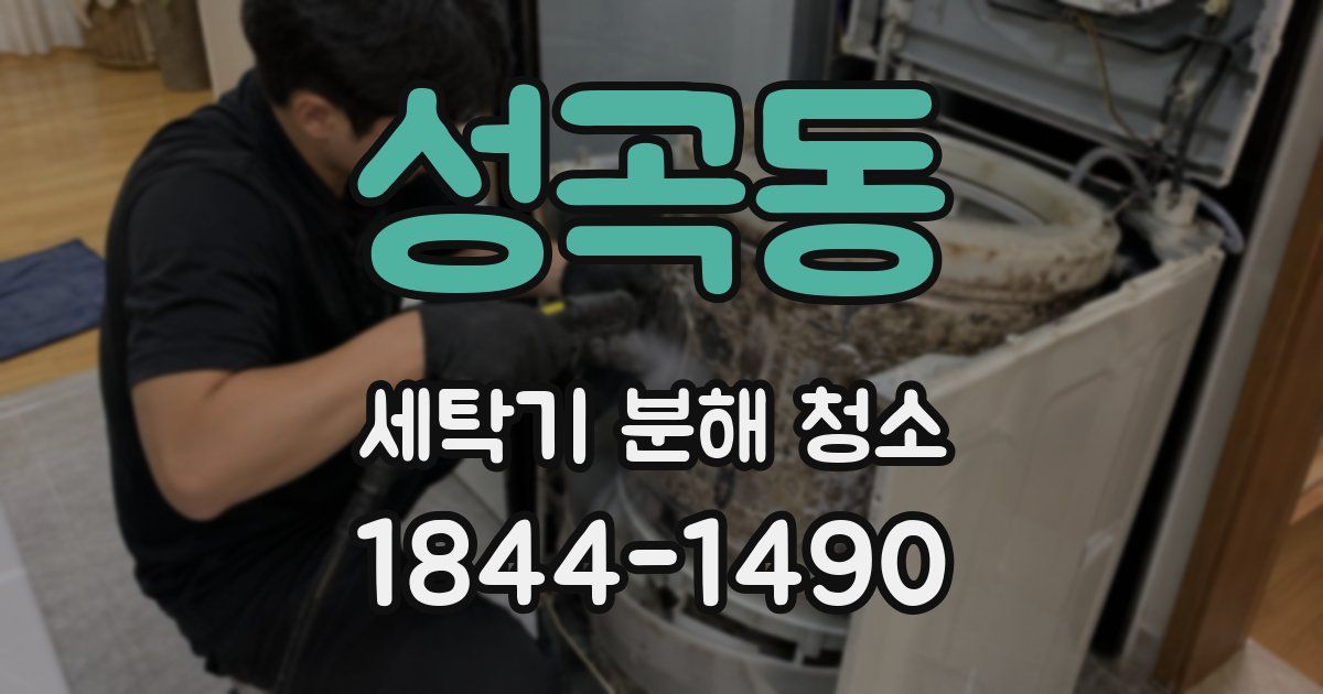 성곡동 세탁기 분해 청소
