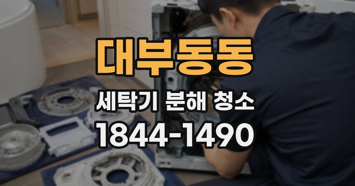 대부동동 세탁기 분해 청소