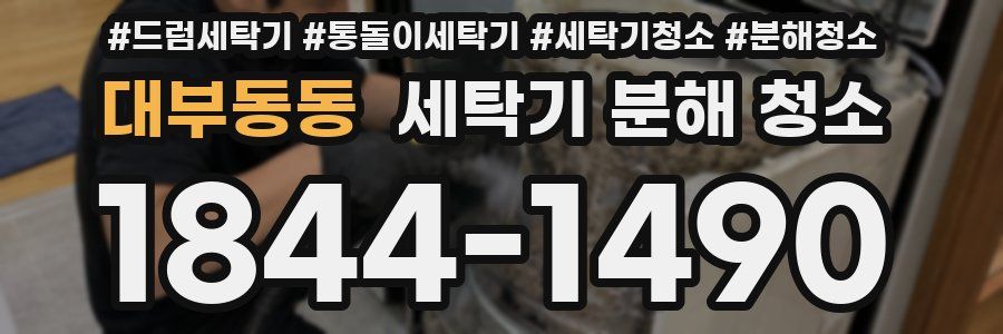 대부동동 세탁기 분해 청소