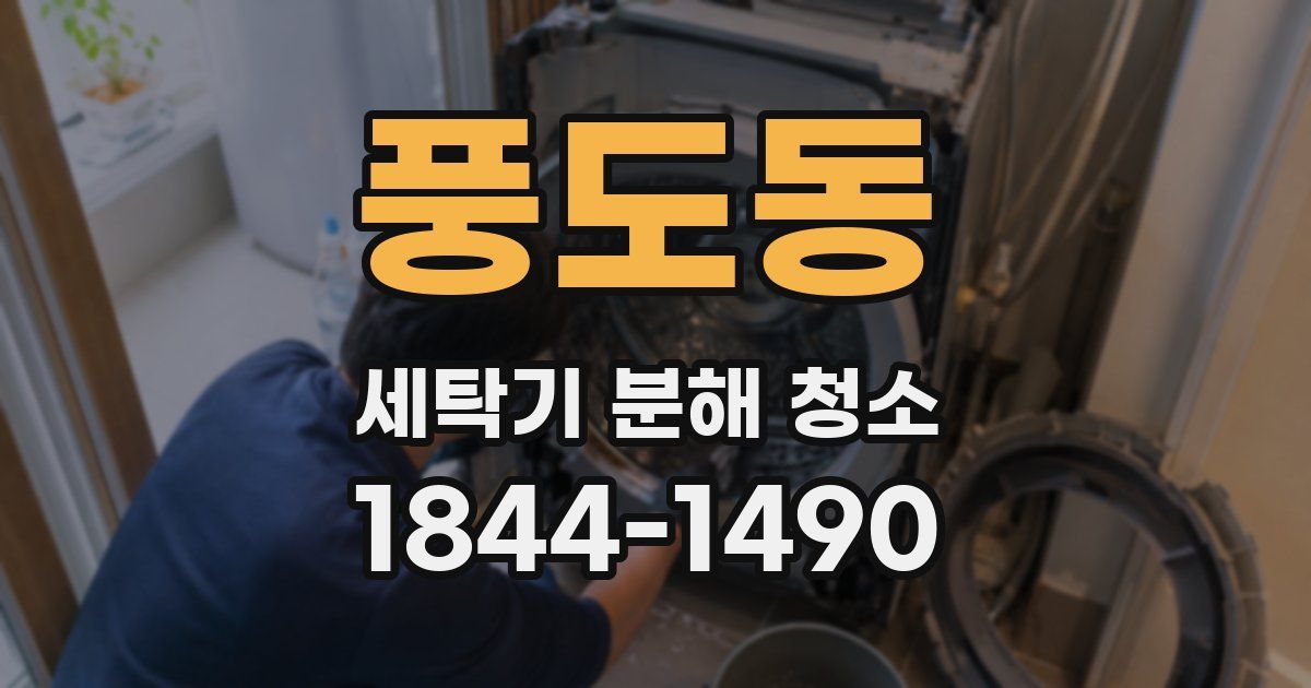 풍도동 세탁기 분해 청소