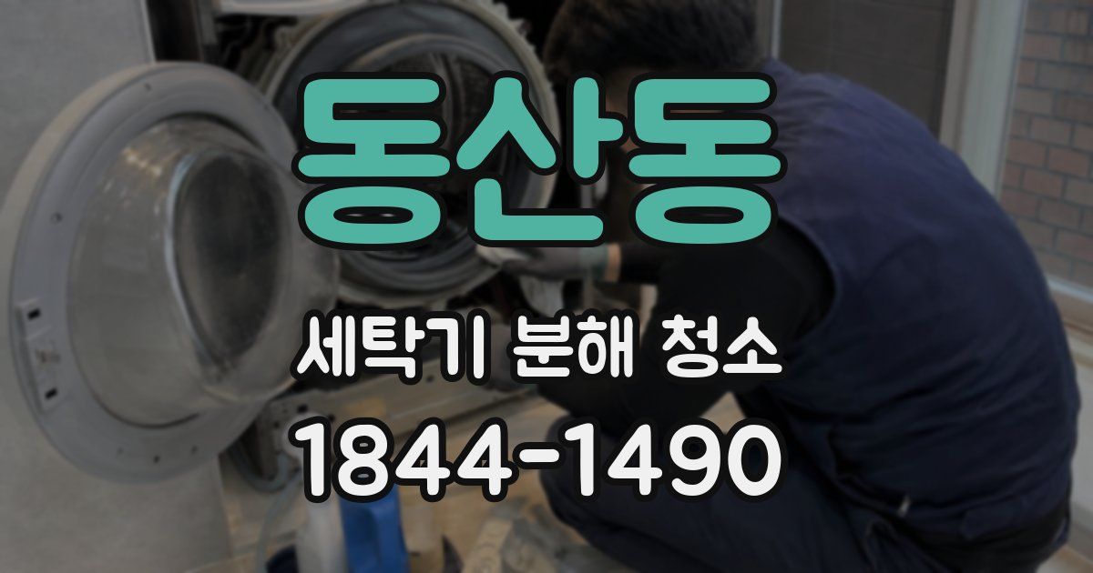 동산동 세탁기 분해 청소