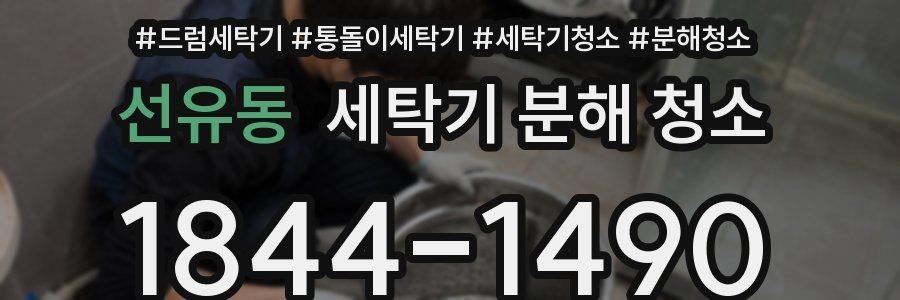 선유동 세탁기 분해 청소