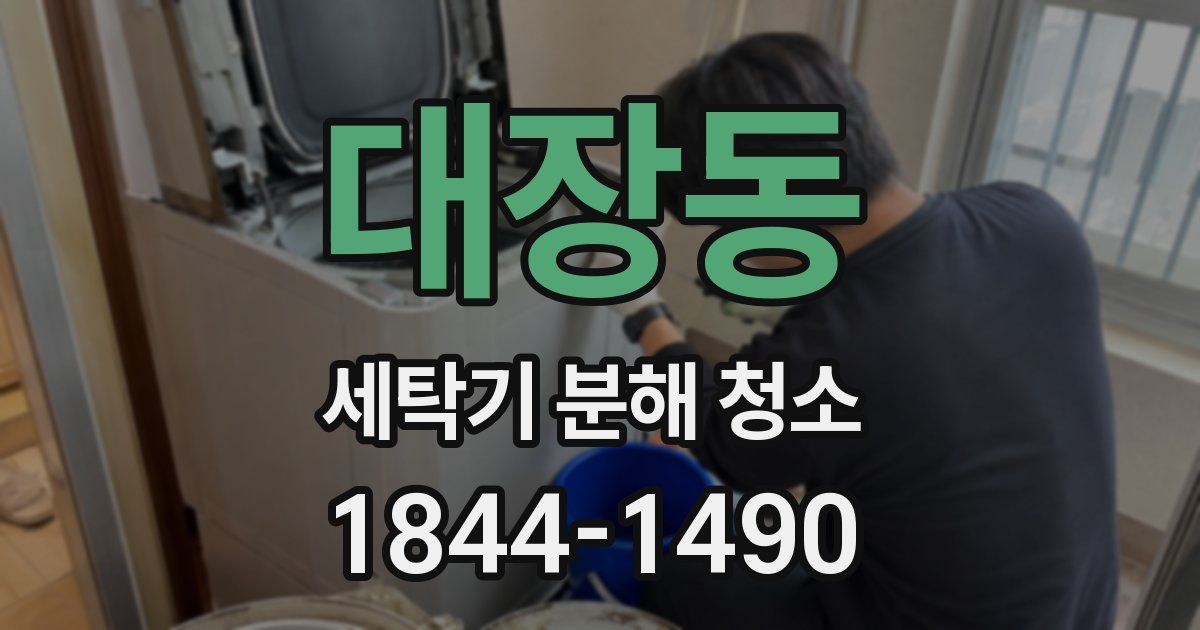 대장동 세탁기 분해 청소