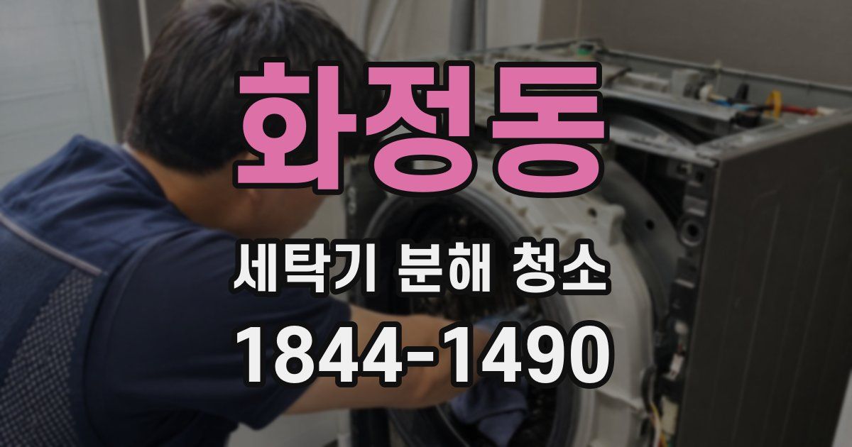 화정동 세탁기 분해 청소