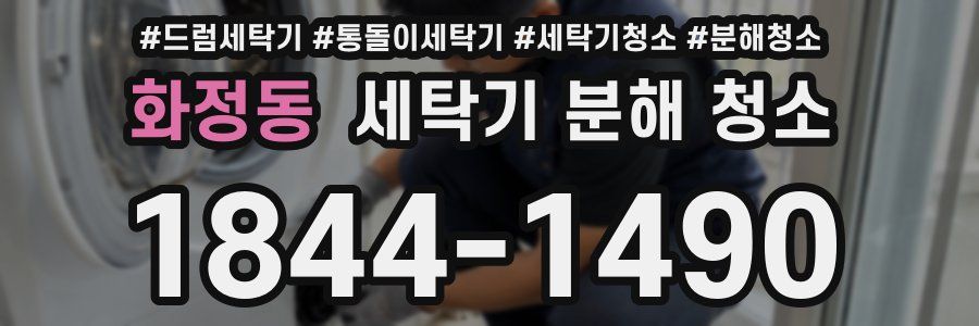 화정동 세탁기 분해 청소
