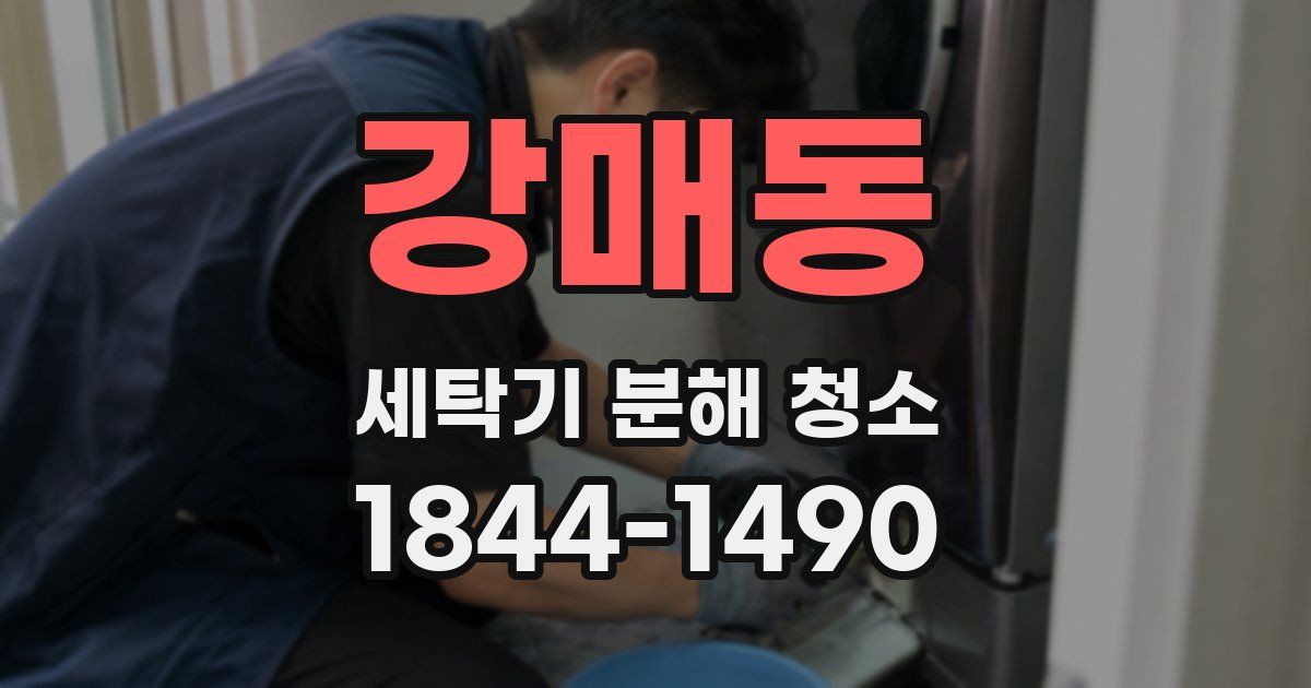 강매동 세탁기 분해 청소