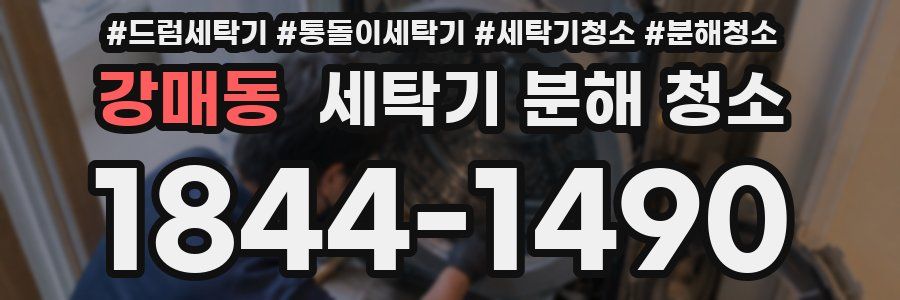 강매동 세탁기 분해 청소