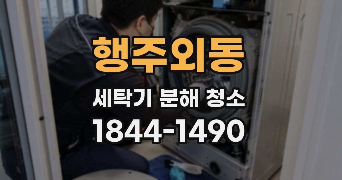 행주외동 세탁기 분해 청소
