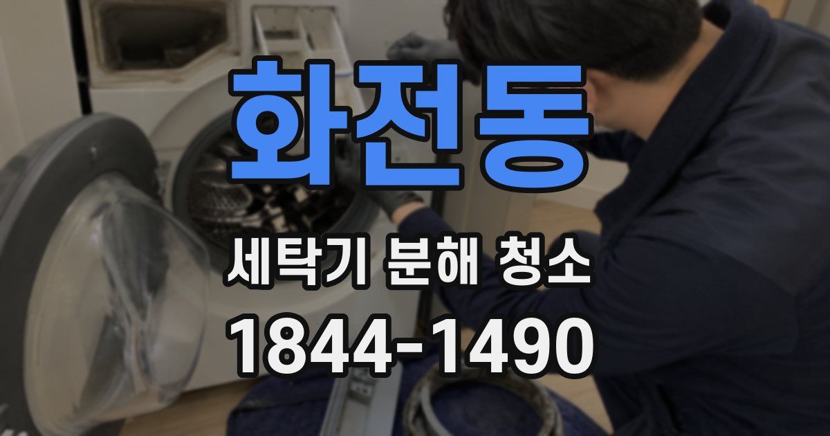 화전동 세탁기 분해 청소