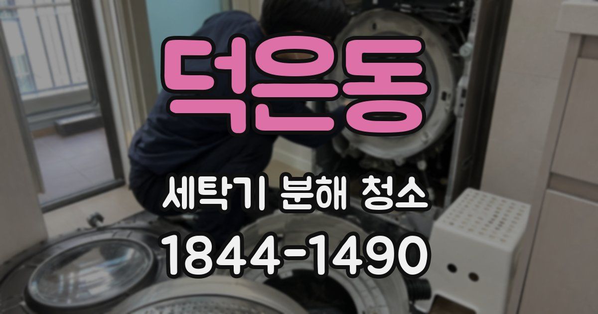 덕은동 세탁기 분해 청소