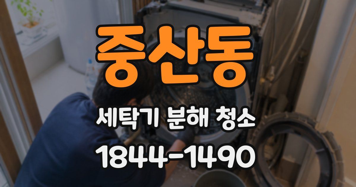 중산동 세탁기 분해 청소