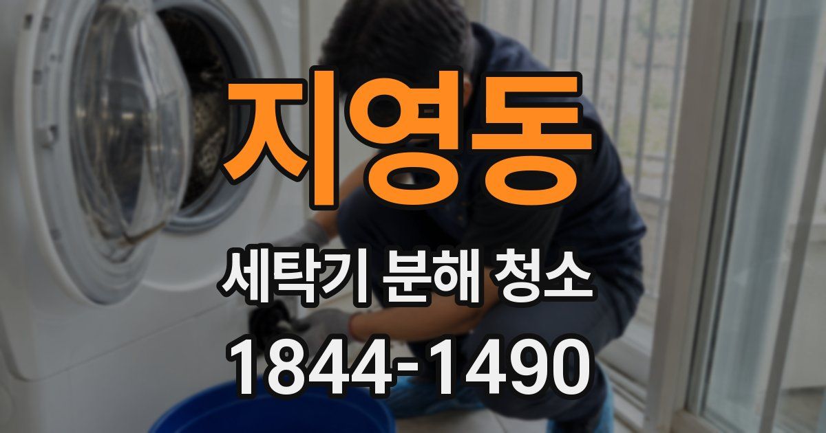 지영동 세탁기 분해 청소