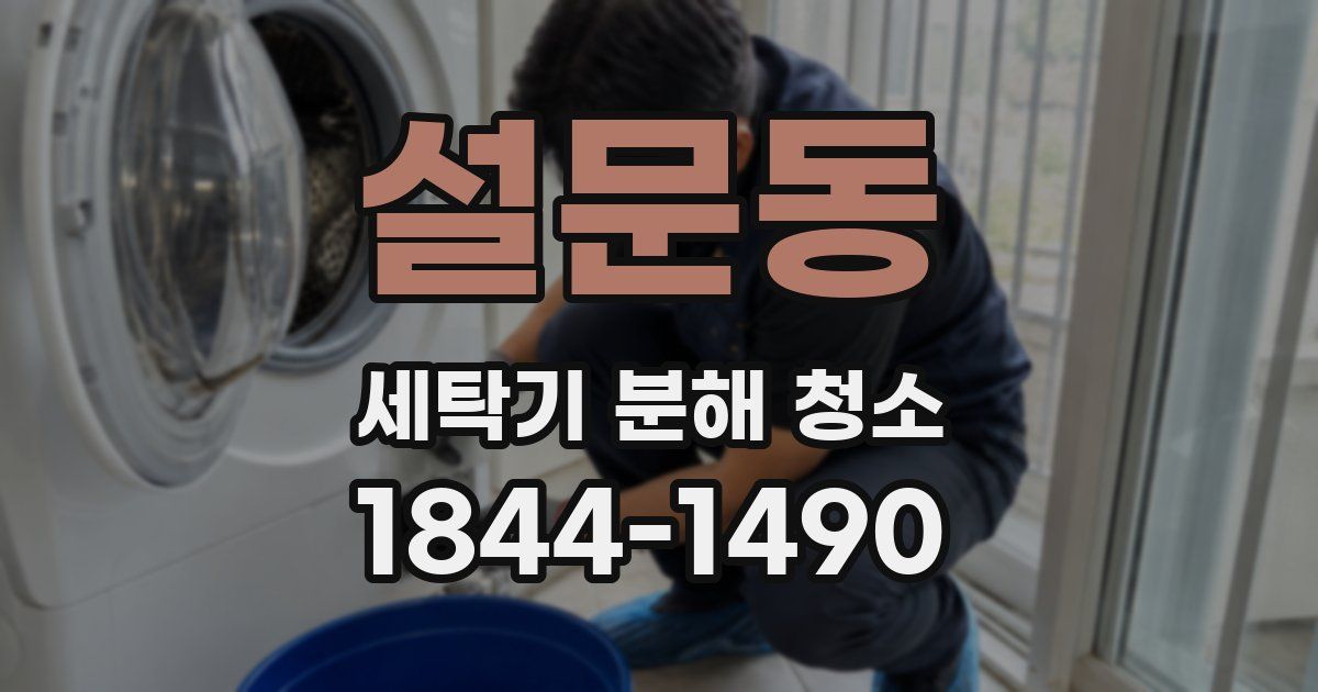 설문동 세탁기 분해 청소