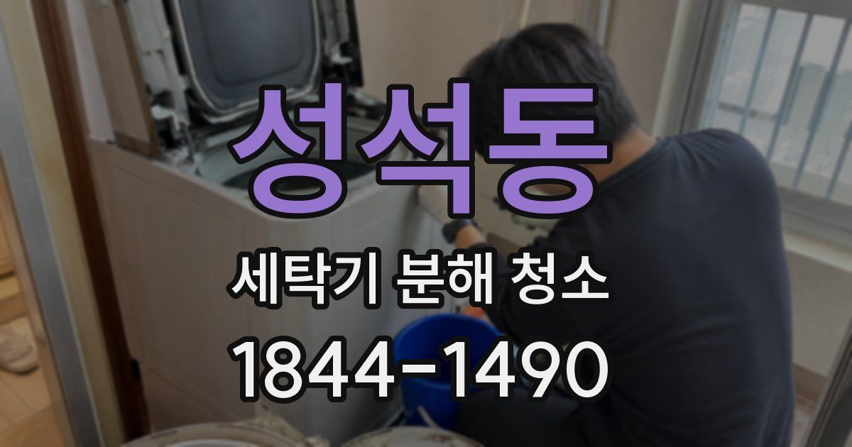 성석동 세탁기 분해 청소