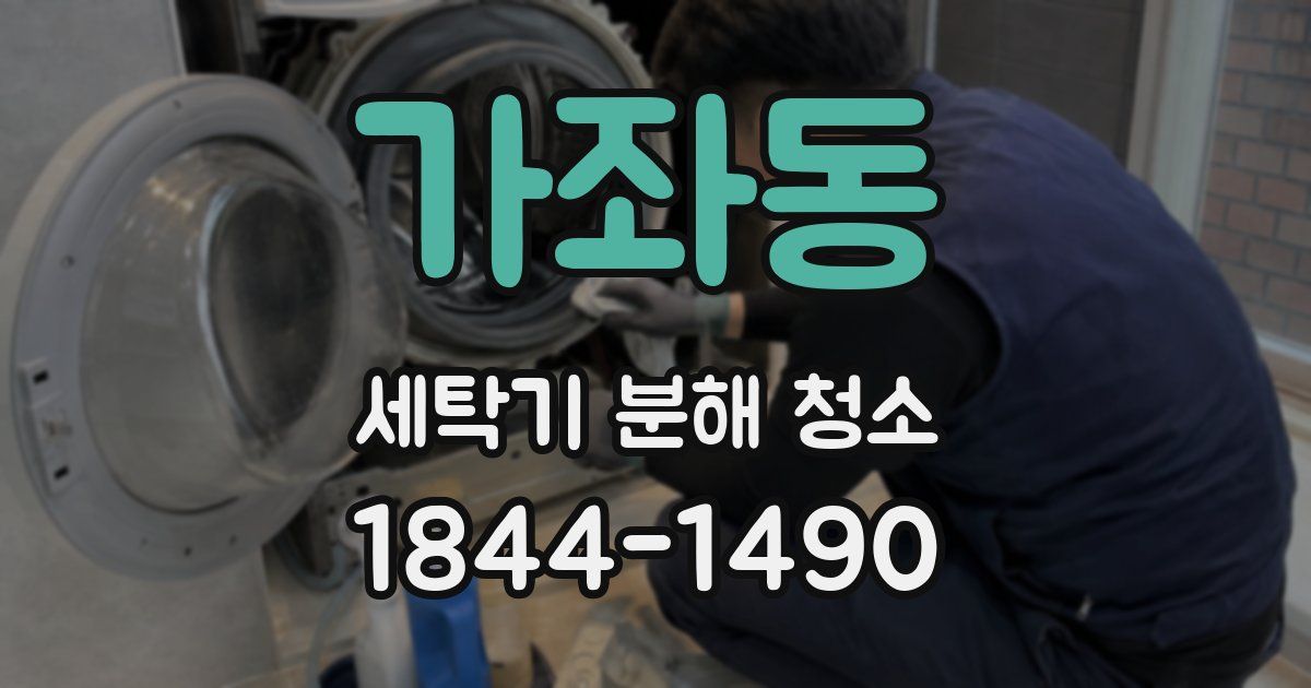 가좌동 세탁기 분해 청소