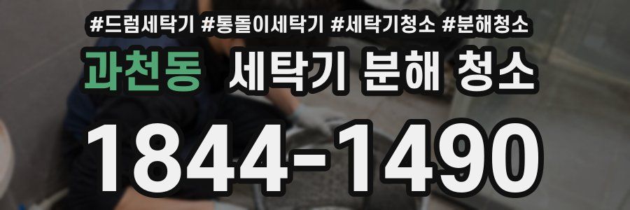 과천동 세탁기 분해 청소