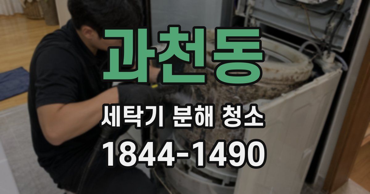 과천동 세탁기 분해 청소