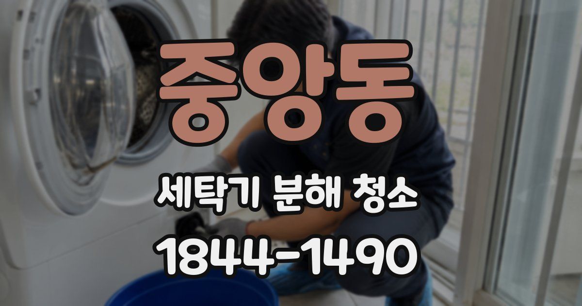 중앙동 세탁기 분해 청소