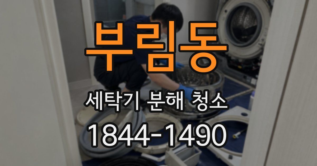 부림동 세탁기 분해 청소