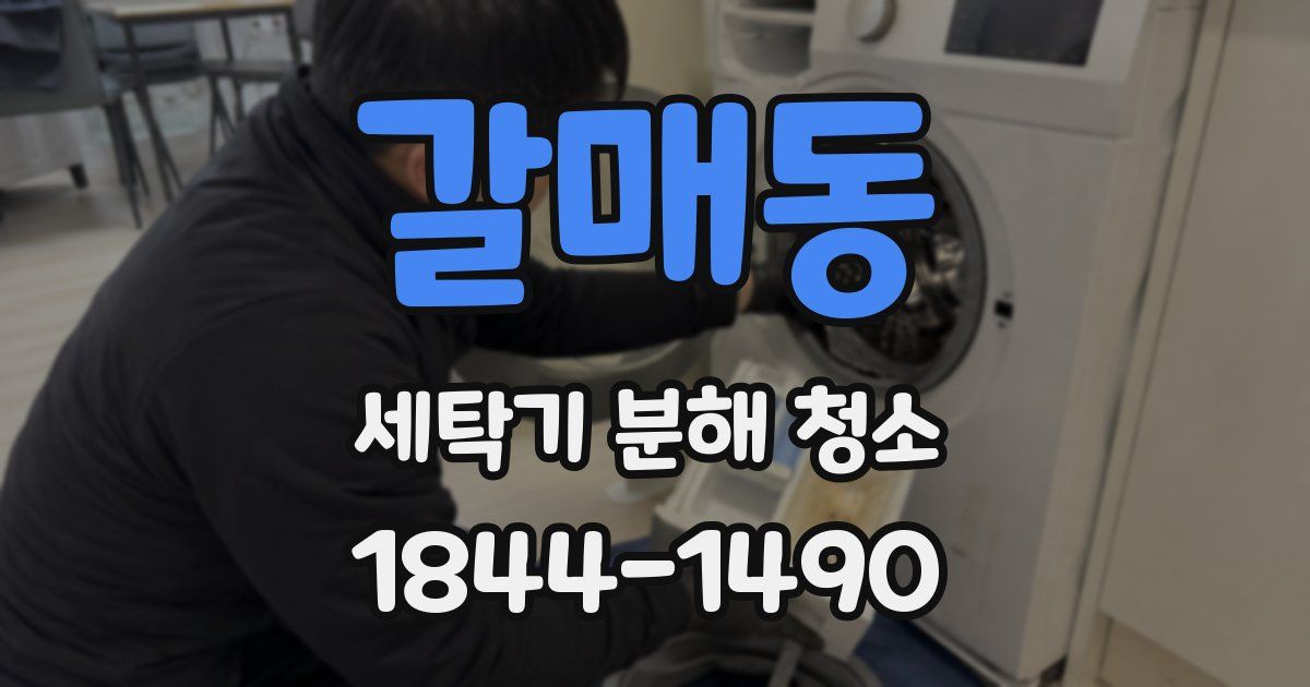 갈매동 세탁기 분해 청소