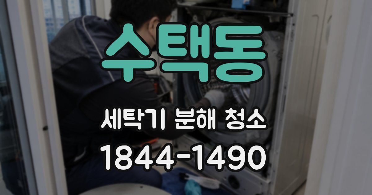 수택동 세탁기 분해 청소