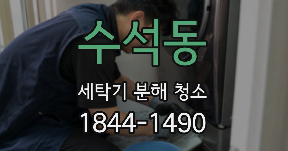 수석동 세탁기 분해 청소