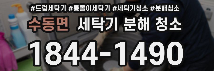 수동면 세탁기 분해 청소