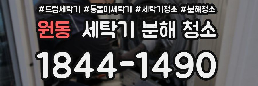 원동 세탁기 분해 청소