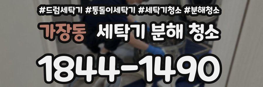 가장동 세탁기 분해 청소
