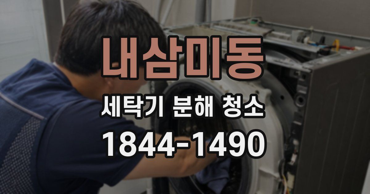 내삼미동 세탁기 분해 청소