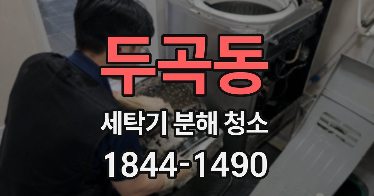 두곡동 세탁기 분해 청소