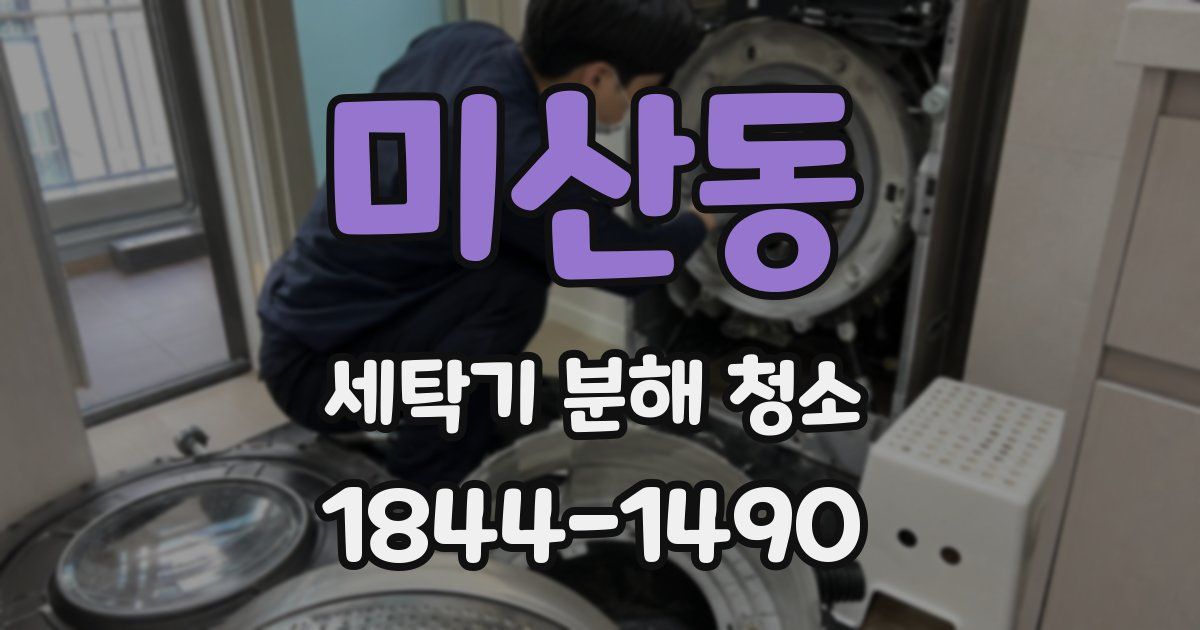 미산동 세탁기 분해 청소