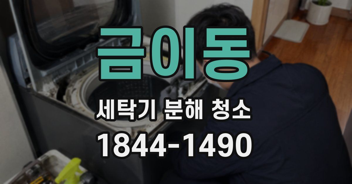 금이동 세탁기 분해 청소