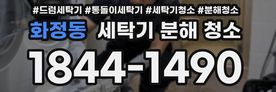 화정동 세탁기 분해 청소