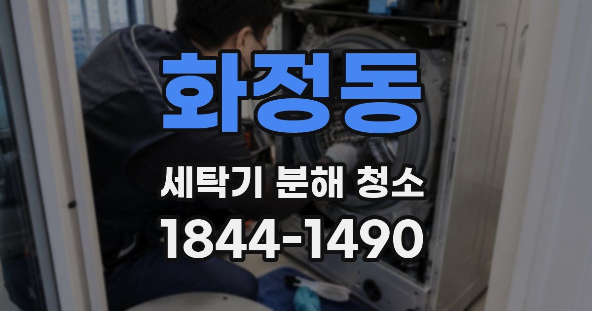 화정동 세탁기 분해 청소