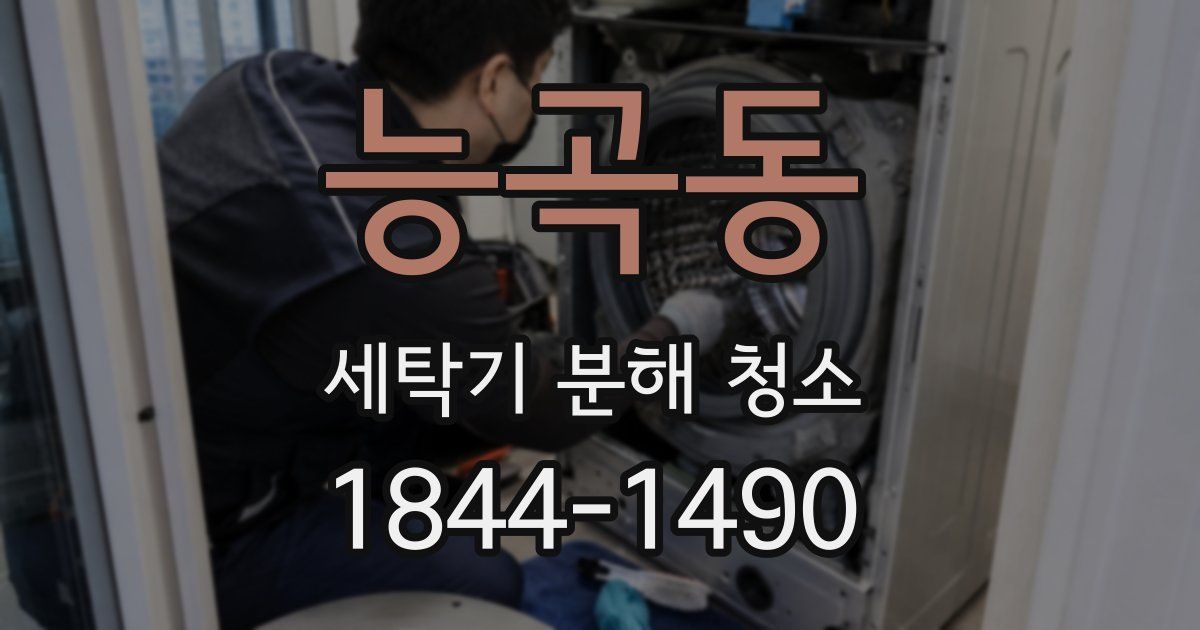 능곡동 세탁기 분해 청소