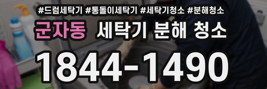 군자동 세탁기 분해 청소