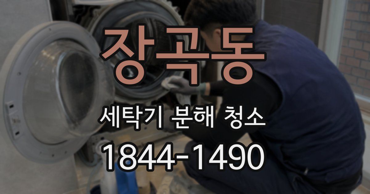 장곡동 세탁기 분해 청소